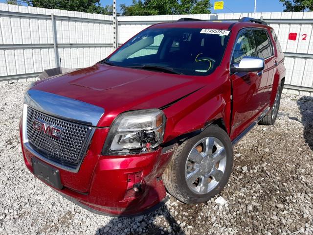 2GKFLUE30F6345416 - 2015 GMC TERRAIN RED photo 2