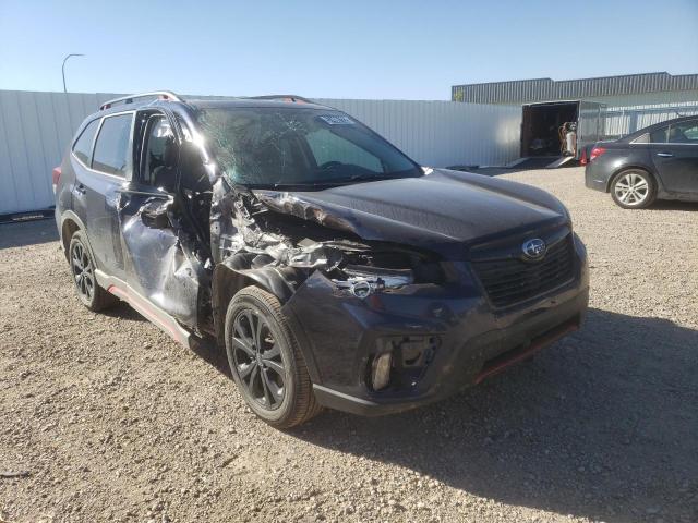 JF2SKARC2MH542585 - 2021 SUBARU FORESTER S BLACK photo 1
