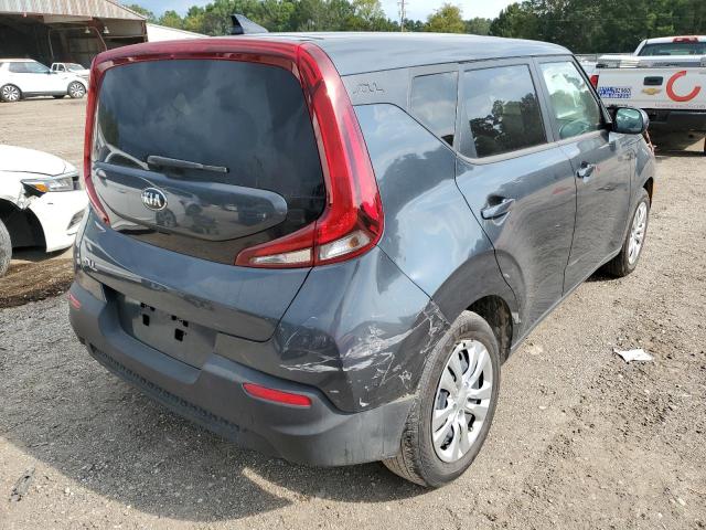 KNDJ23AU7L7100660 - 2020 KIA SOUL LX GRAY photo 4