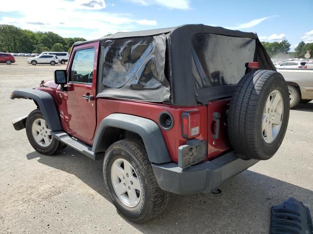 1C4AJWAG0CL193107 - 2012 JEEP WRANGLER S MAROON photo 3