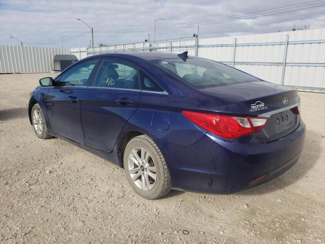 5NPEB4AC5DH751717 - 2013 HYUNDAI SONATA GLS BLUE photo 3