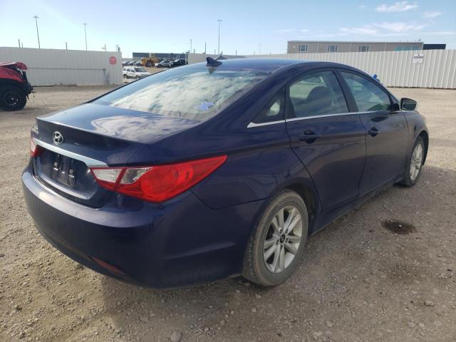 5NPEB4AC5DH751717 - 2013 HYUNDAI SONATA GLS BLUE photo 4