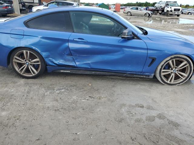 WBA3R1C53EK192586 - 2014 BMW 435 I BLUE photo 9