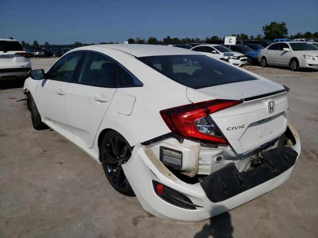 19XFC2F84ME001482 - 2021 HONDA CIVIC SPOR WHITE photo 3