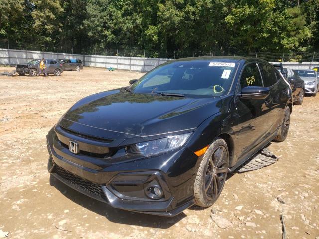 SHHFK7H4XMU229604 - 2021 HONDA CIVIC SPOR BLACK photo 2