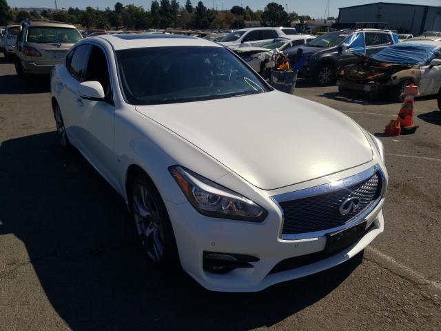 JN1BY1APXFM542715 - 2015 INFINITI Q70 3.7 WHITE photo 1