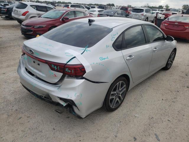 3KPF34ADXKE014895 - 2019 KIA FORTE GT L SILVER photo 4