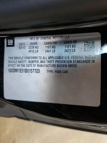 1G6DM1E31D0157723 - 2013 CADILLAC CTS PERFOR Черный фото 10