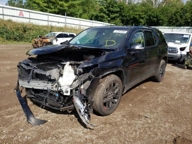 1GNEVKKWXKJ322184 - 2019 CHEVROLET TRAVERSE P BLACK photo 2