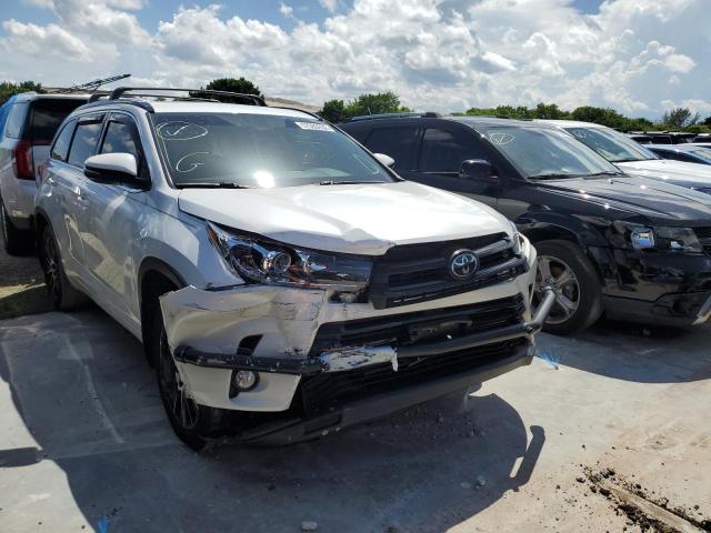 5TDJZRFH2HS404423 - 2017 TOYOTA HIGHLANDER WHITE photo 1