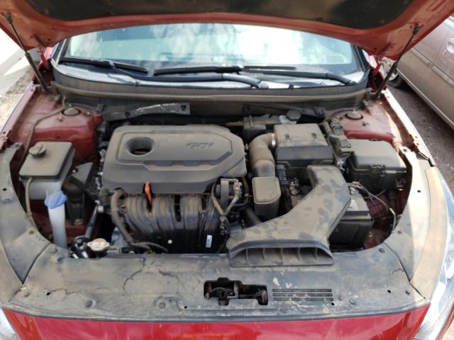 5NPE34AF4KH776502 - 2019 HYUNDAI SONATA LIM RED photo 7