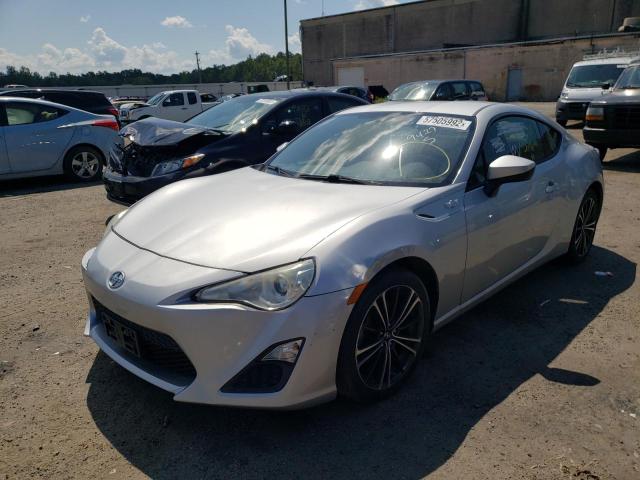 JF1ZNAA18E9700105 - 2014 TOYOTA SCION FR-S SILVER photo 2