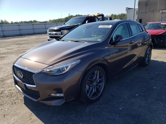 SJKCH5CP0HA017198 - 2017 INFINITI QX30 BASE BROWN photo 2