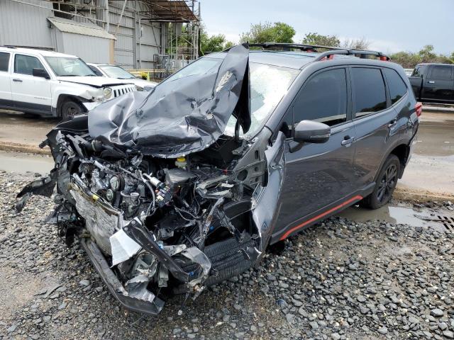 JF2SKAJC8NH458235 - 2022 SUBARU FORESTER S CHARCOAL photo 2