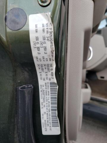 1J8HG58P77C642441 - 2007 JEEP COMMANDER მწვანე ფოტო 10