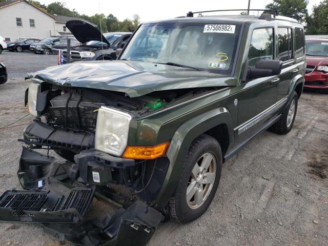 1J8HG58P77C642441 - 2007 JEEP COMMANDER მწვანე ფოტო 2
