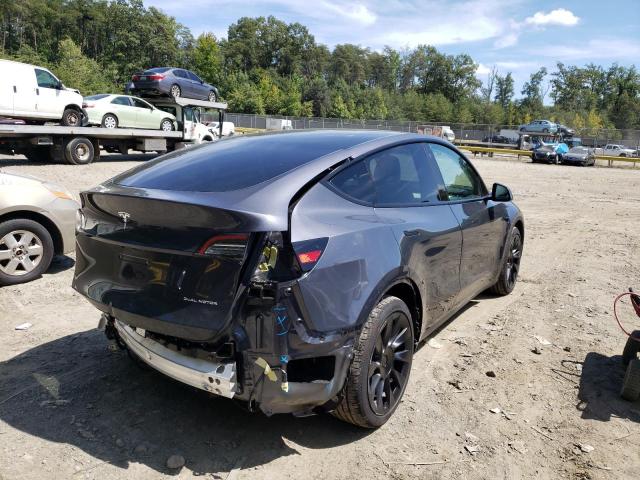5YJYGDEE8MF268263 - 2021 TESLA MODEL Y رمادي صورة 4