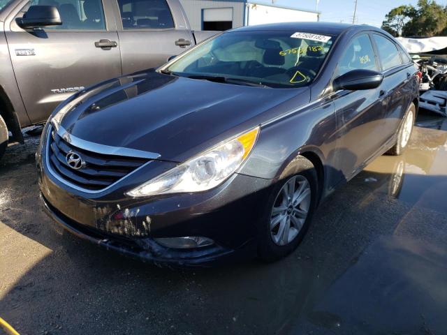 5NPEB4AC1DH648505 - 2013 HYUNDAI SONATA GLS BLUE photo 2