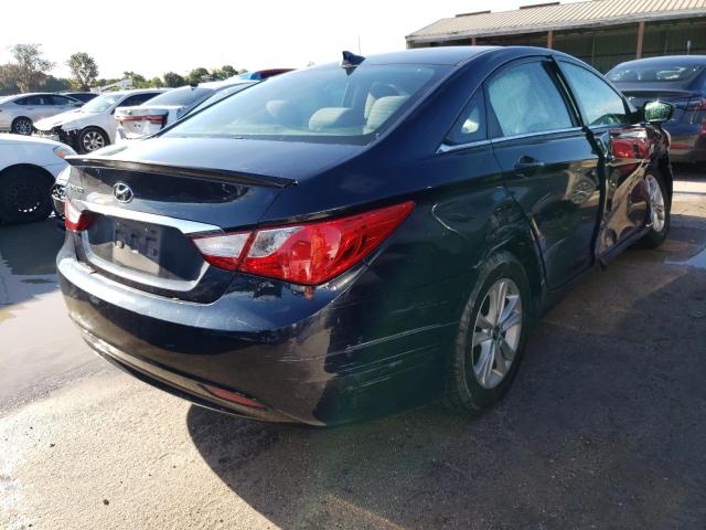 5NPEB4AC1DH648505 - 2013 HYUNDAI SONATA GLS BLUE photo 4