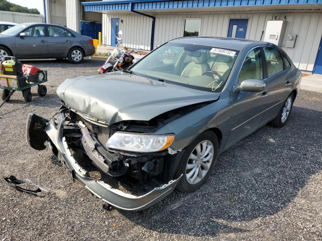 KMHFC46F58A262912 - 2008 HYUNDAI AZERA SE GRAY photo 2