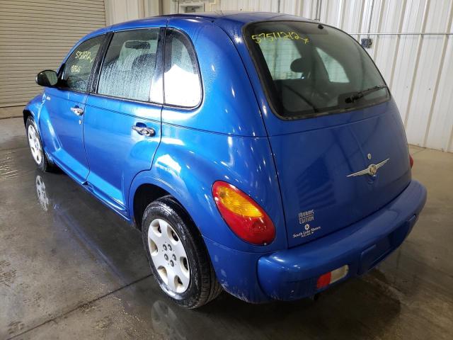 3C4FY58B75T559691 - 2005 CHRYSLER PT CRUISER BLUE photo 3