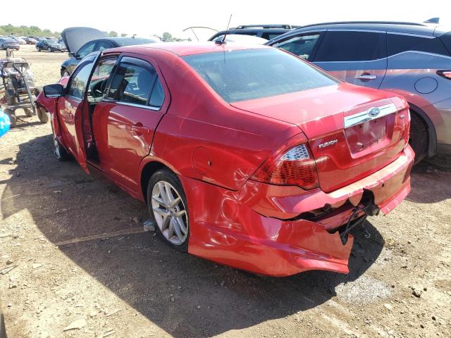 3FAHP0JA8CR150129 - 2012 FORD FUSION SEL RED photo 3
