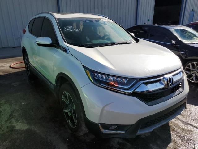 2HKRW2H99JH646498 - 2018 HONDA CR-V TOURI WHITE photo 1