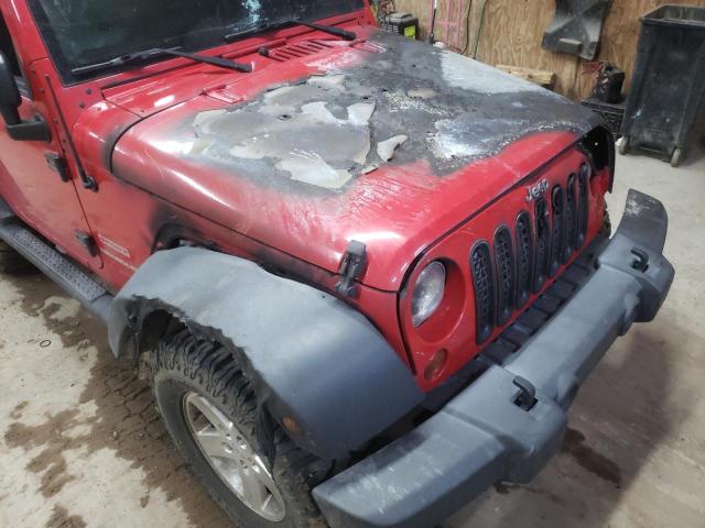 1C4AJWAG3CL210773 - 2012 JEEP WRANGLER S RED photo 9