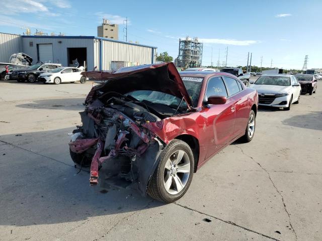 2C3CDXHG6JH278897 - 2018 DODGE CHARGER SX MAROON photo 2