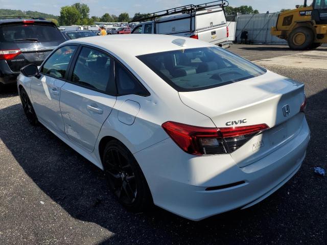 2HGFE2F57NH568292 - 2022 HONDA CIVIC SPOR WHITE photo 3