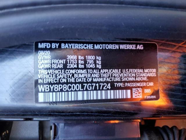 WBY8P8C00L7G71724 - 2020 BMW I3 S REX TWO TONE photo 10