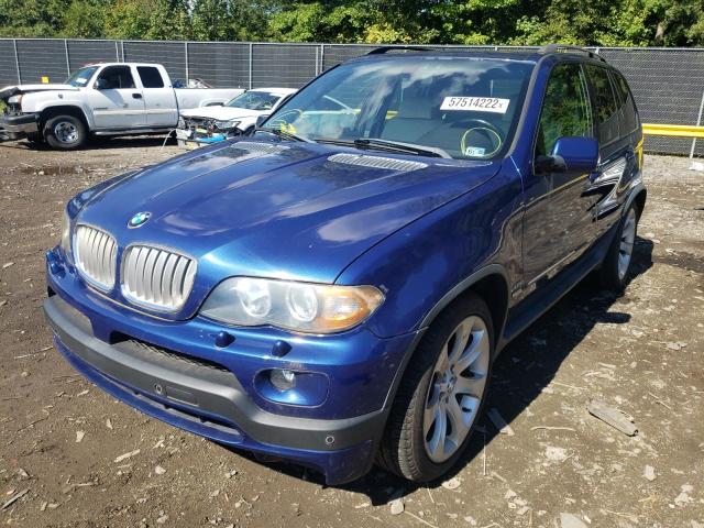 5UXFA93556LE84405 - 2006 BMW X5 4.8IS BLUE photo 2