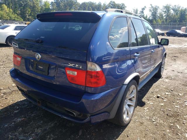 5UXFA93556LE84405 - 2006 BMW X5 4.8IS BLUE photo 4