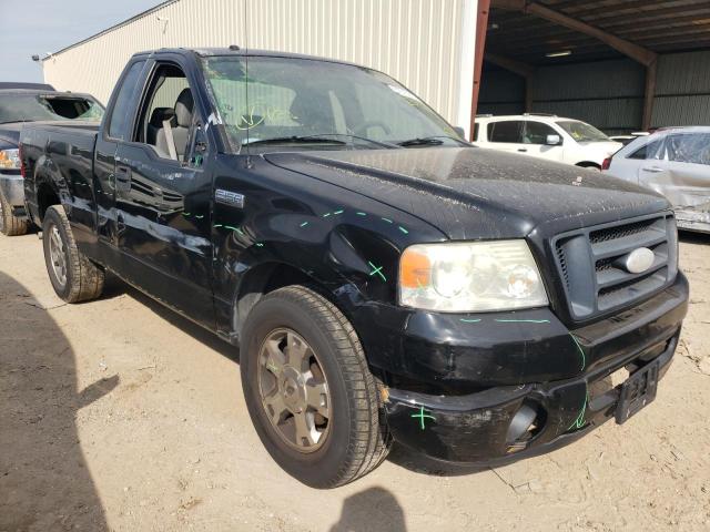 1FTRF12W78KE84584 - 2008 FORD F150 BLACK photo 1