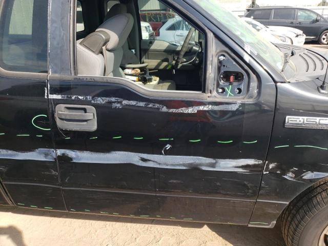 1FTRF12W78KE84584 - 2008 FORD F150 BLACK photo 9