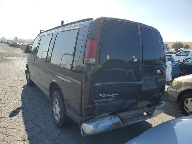 1GBFG15R621109390 - 2002 CHEVROLET EXPRESS BLACK photo 3