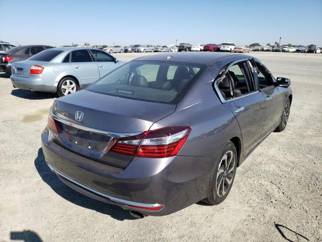 1HGCR2F89HA105963 - 2017 HONDA ACCORD EXL GRAY photo 4