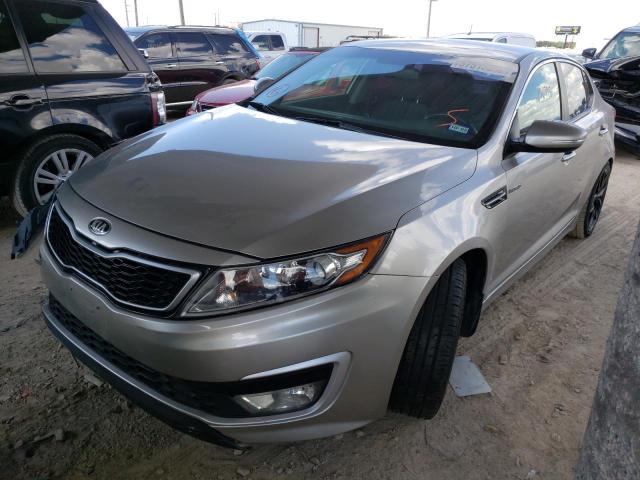 KNAGM4AD8D5055796 - 2013 KIA OPTIMA HYB SILVER photo 2