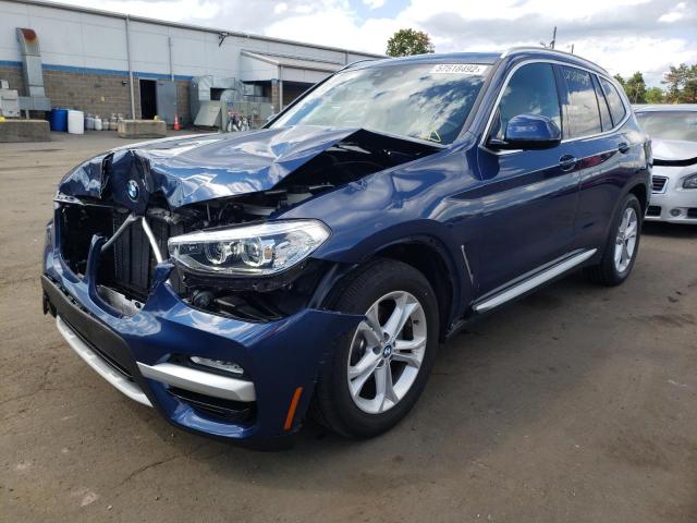 5UXTR9C57KLP97751 - 2019 BMW X3 XDRIVE3 BLUE photo 2