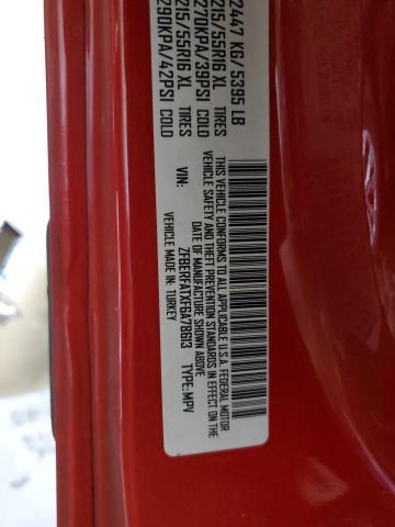 ZFBERFATXF6A78613 - 2015 RAM PROMASTER 红色 照片 10