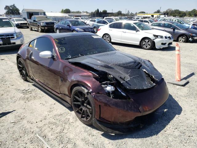 JN1BZ34E78M752579 - 2008 NISSAN 350Z COUPE MAROON photo 1