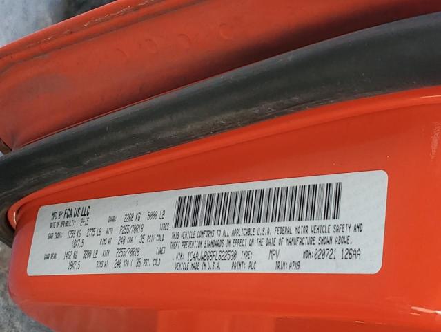 1C4AJWBG6FL622530 - 2015 JEEP WRANGLER S ORANGE photo 10