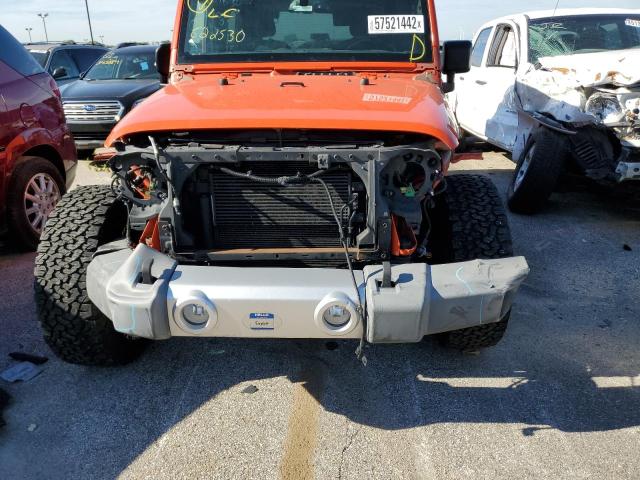 1C4AJWBG6FL622530 - 2015 JEEP WRANGLER S ORANGE photo 9