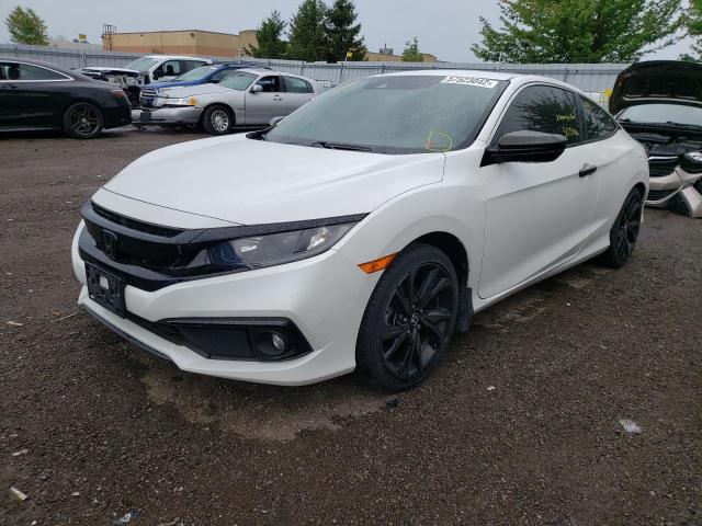 2HGFC4B80KH401091 - 2019 HONDA CIVIC SPOR WHITE photo 2