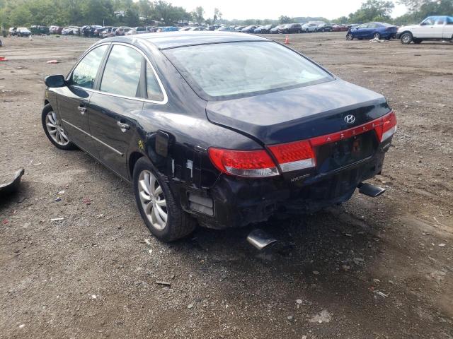 KMHFC46F56A104115 - 2006 HYUNDAI AZERA SE BLACK photo 3