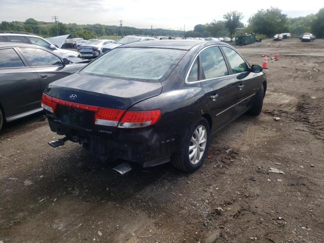 KMHFC46F56A104115 - 2006 HYUNDAI AZERA SE BLACK photo 4