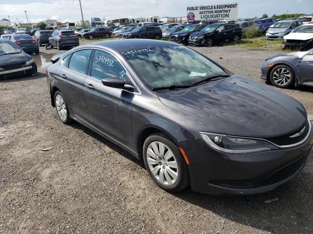 1C3CCCFB1FN593267 - 2015 CHRYSLER 200 LX GRAY photo 1