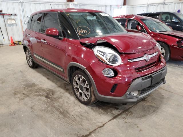 ZFBCFADH9FZ036469 - 2015 FIAT 500L TREKK BURGUNDY photo 1