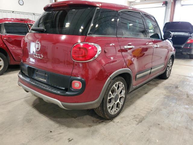 ZFBCFADH9FZ036469 - 2015 FIAT 500L TREKK BURGUNDY photo 4