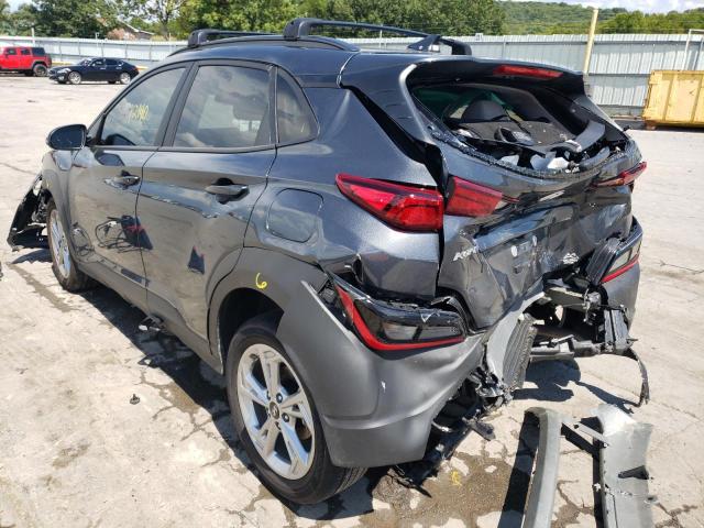 KM8K62AB9NU806188 - 2022 HYUNDAI KONA SEL GRAY photo 3